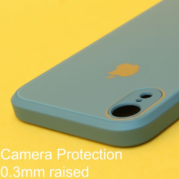 Dark green camera Safe mirror case for Apple Iphone XR