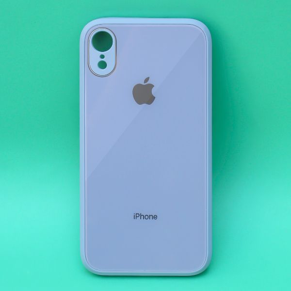 Blue camera Safe mirror case for Apple Iphone XR