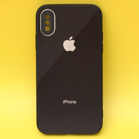 Black camera Safe mirror case for Apple Iphone X/Xs