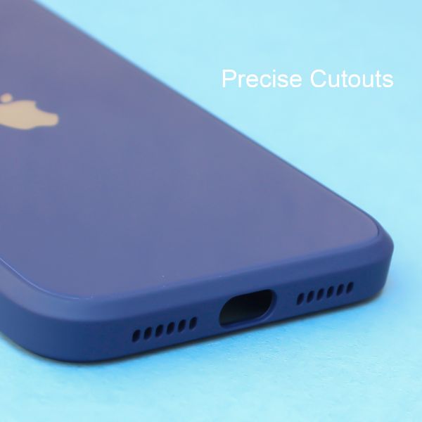 Dark Blue camera Safe mirror case for Apple Iphone 12 Mini