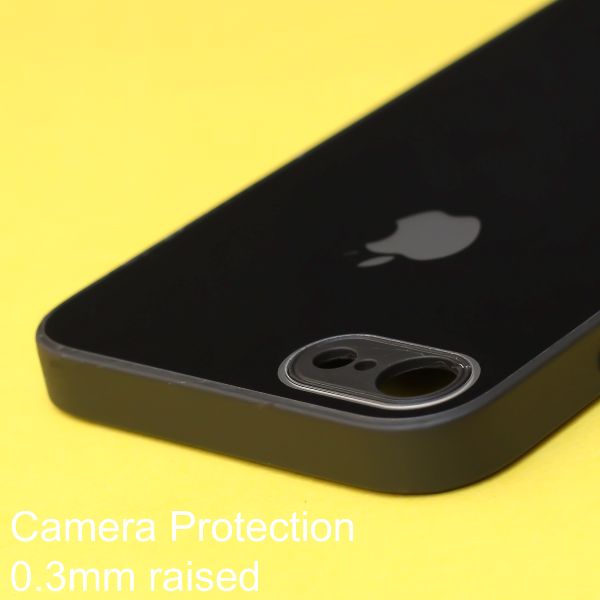 Black camera Safe mirror case for Apple Iphone 8
