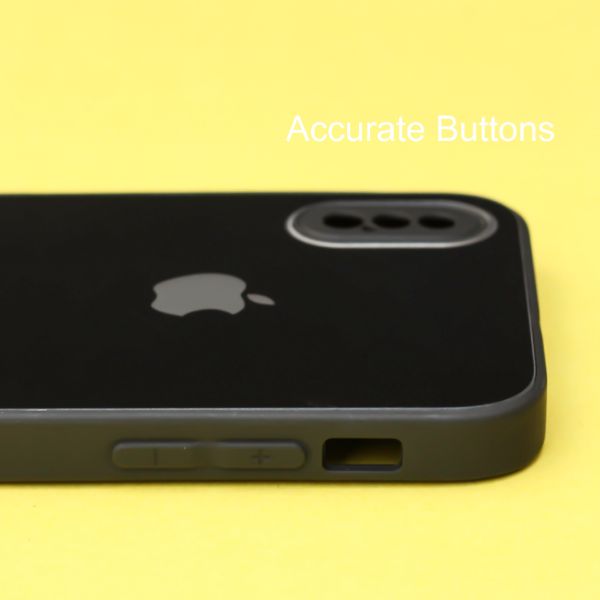 Black camera Safe mirror case for Apple Iphone X/Xs