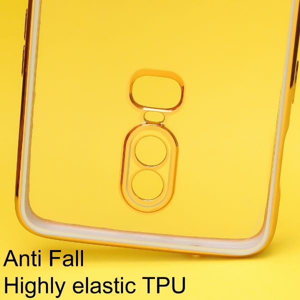 Purple Electroplated Transparent Case for Oneplus 6