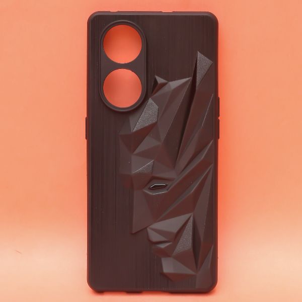 Superhero Engraved logo silicon Case for Oppo Reno 8T