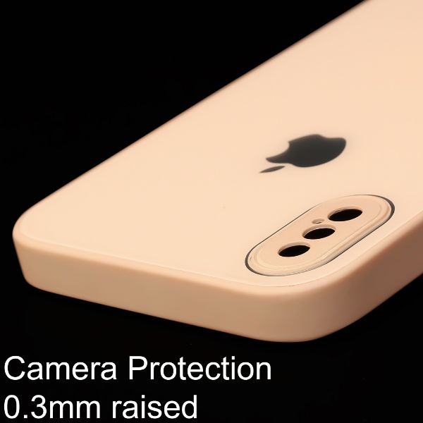 Peach camera Safe mirror case for Apple Iphone X/Xs