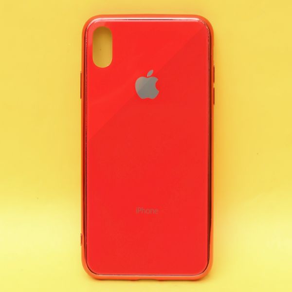 Red Border mirror Silicone case for Apple iphone X/XS