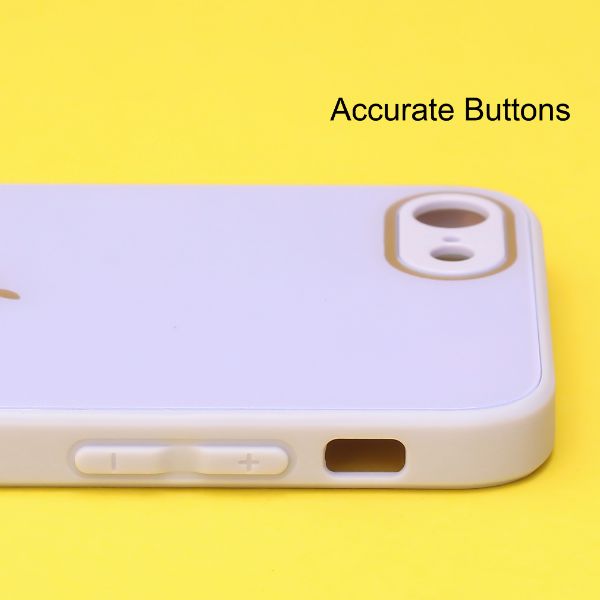 Purple camera Safe mirror case for Apple Iphone 8