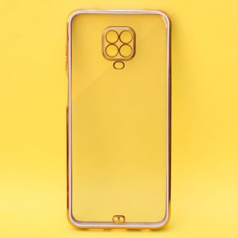 Purple Electroplated Transparent Case for Redmi Note 9 pro