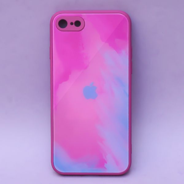 Magenta oil paint mirror case for Apple iphone 7