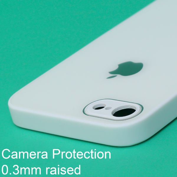 White camera Safe mirror case for Apple IPhone 8