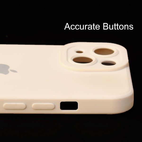 Cream Spazy Silicone Case for Apple Iphone 13