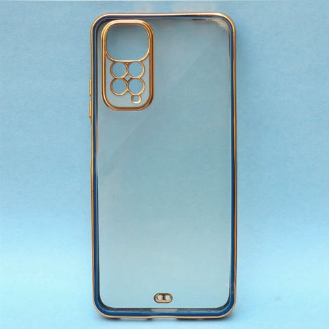 Blue Electroplated Transparent Case for Redmi Note 11
