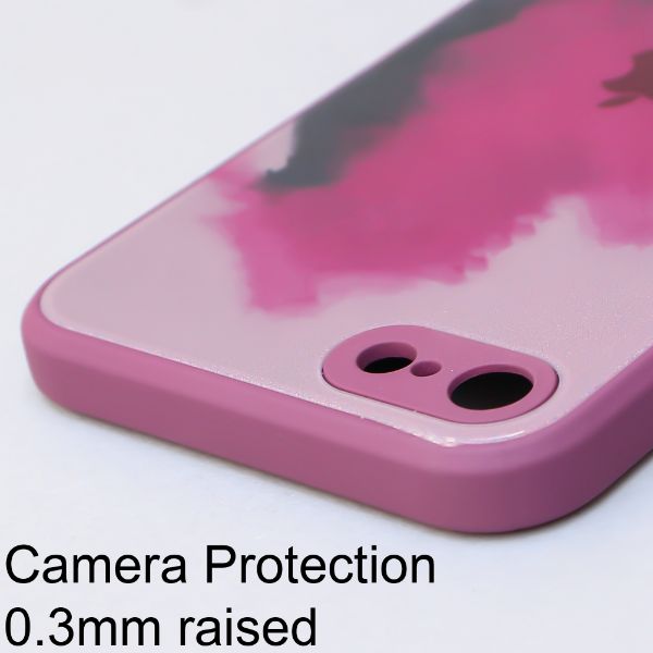Roseate oil paint mirror case for Apple iphone 7
