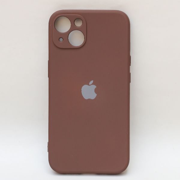 Dark Brown Candy Silicone Case for Apple Iphone 14 Plus