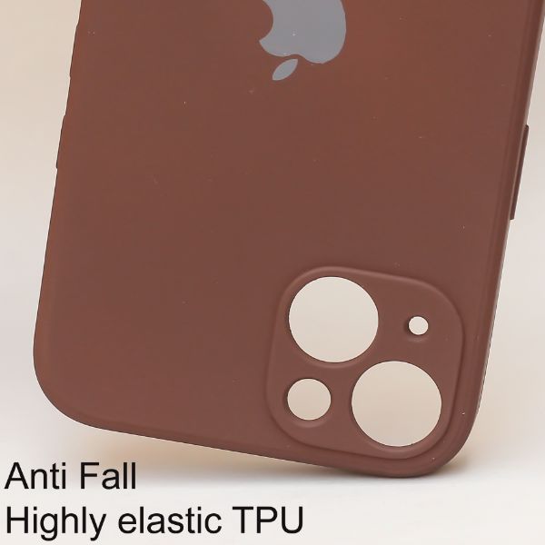 Dark Brown Candy Silicone Case for Apple Iphone 14 Plus