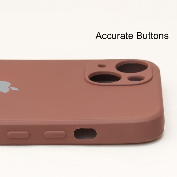 Dark Brown Candy Silicone Case for Apple Iphone 14 Plus