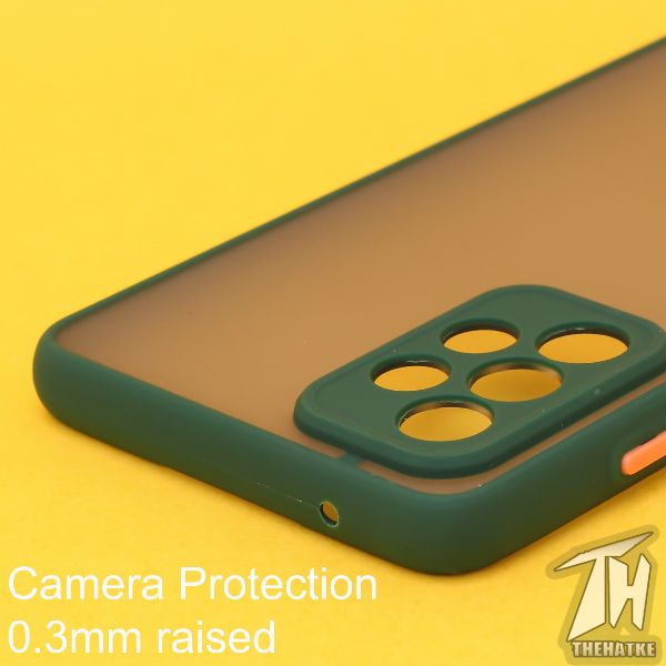 Dark Green Smoke Camera Safe case for Samsung A52