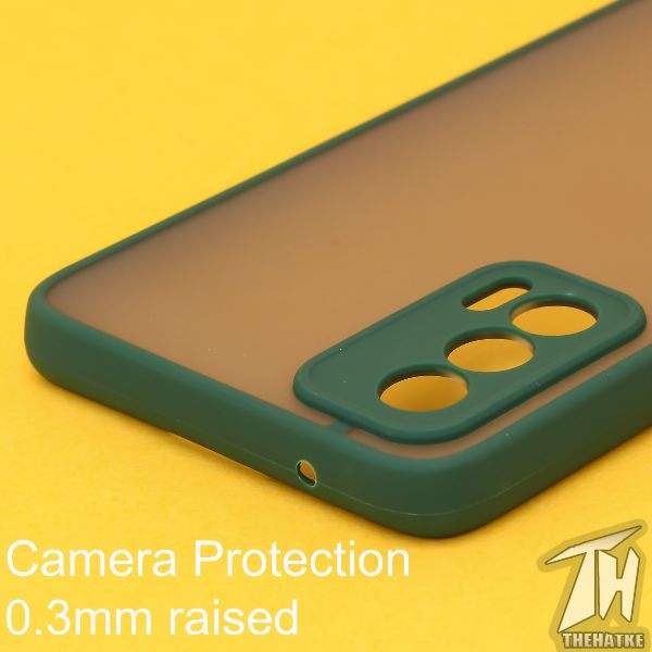 Dark Green Smoke Camera Safe case for Realme X7