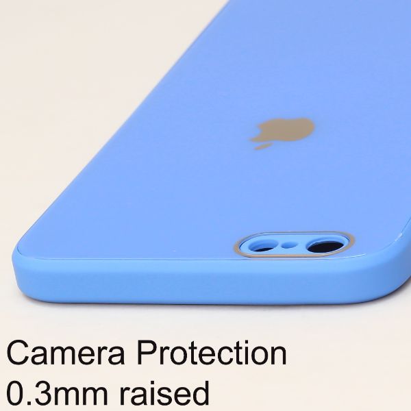 Sky Blue camera Safe mirror case for Apple Iphone 6 plus/6s plus