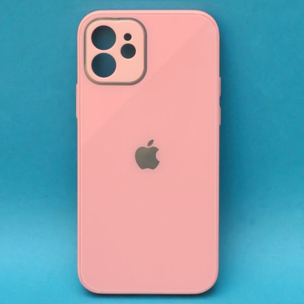 Pink camera Safe mirror case for Apple Iphone 12