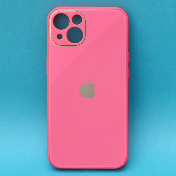 Dark Pink camera Safe mirror case for Apple Iphone 13