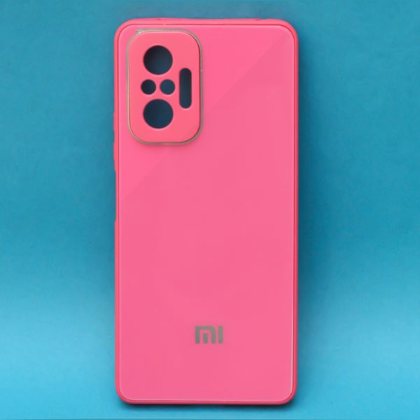 Dark Pink camera Safe mirror case for Redmi Note 10 Pro Max