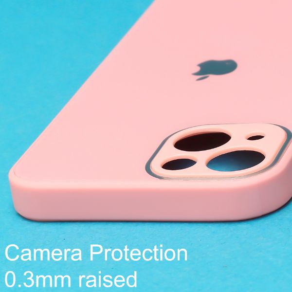 Pink camera Safe mirror case for Apple Iphone 14