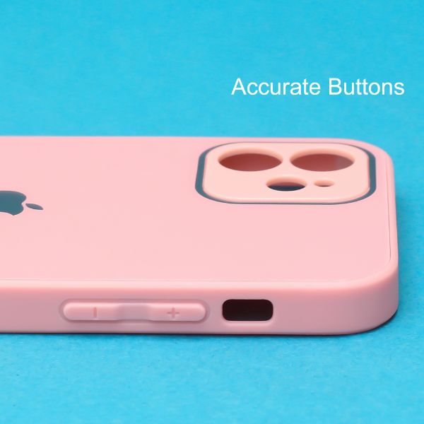 Pink camera Safe mirror case for Apple Iphone 12