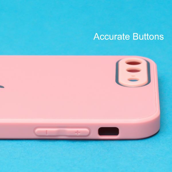 Pink camera Safe mirror case for Apple Iphone 8 Plus