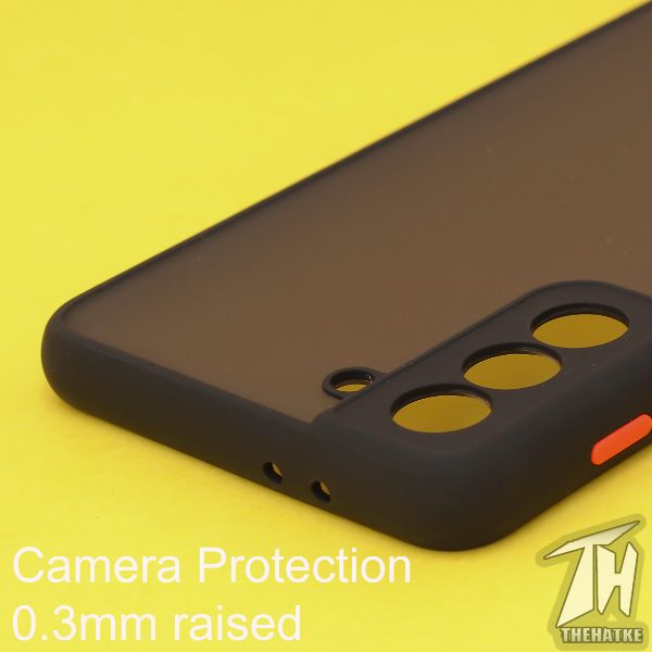Black Smoke Camera Safe case for Samsung S21