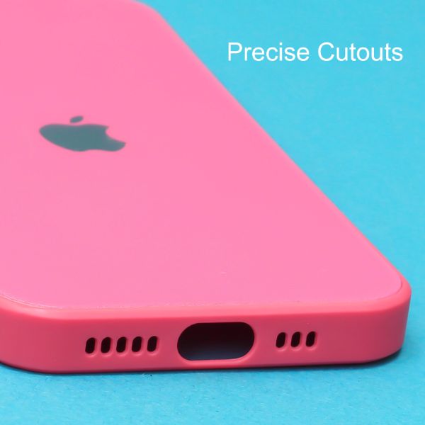 Dark Pink camera Safe mirror case for Apple Iphone 13