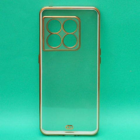 White Electroplated Transparent Case for Oneplus 10 Pro