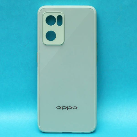 Sea Green camera Safe mirror case for Oppo Reno 7 5g