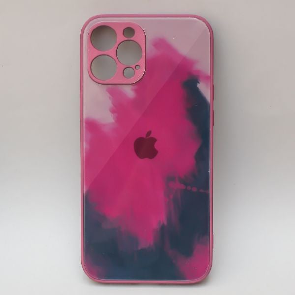 Roseate oil paint mirror case for Apple iphone 13 pro max