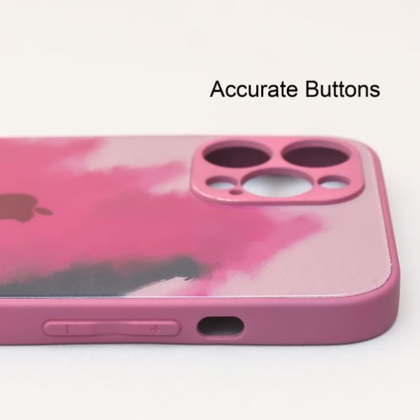 Roseate oil paint mirror case for Apple iphone 13 pro max