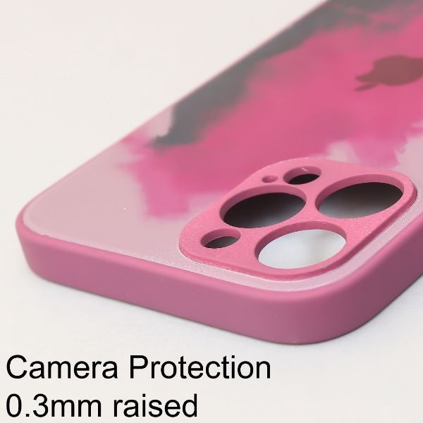 Roseate oil paint mirror case for Apple iphone 13 pro max