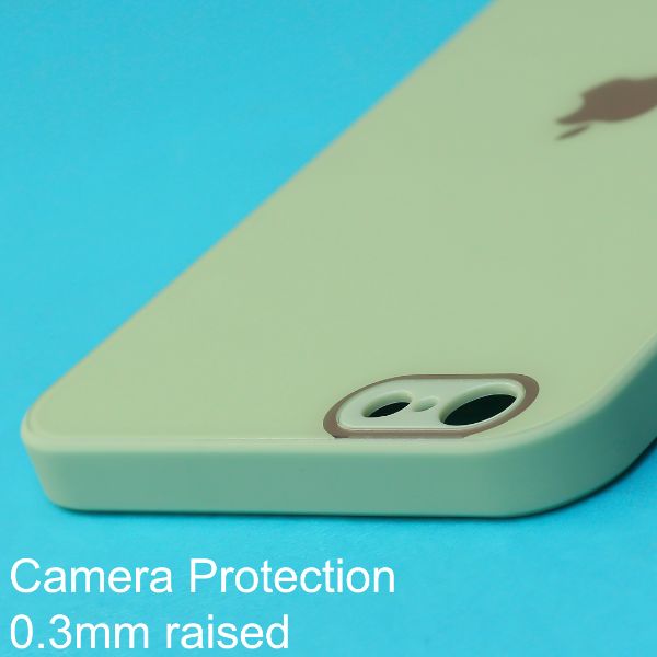 Sea Green camera Safe mirror case for Apple Iphone 6/6s