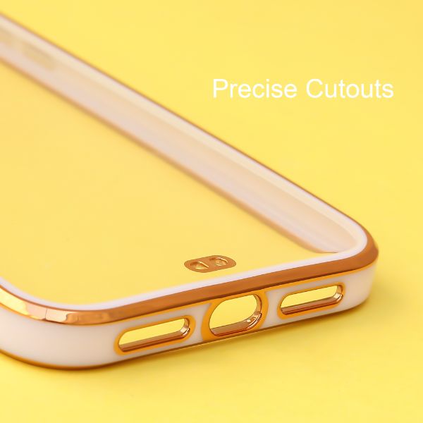 Pink Electroplated Transparent Case for Apple iphone 12 Pro