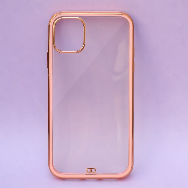 Arrivly Silicone Case for iPhone 11 Pro Max Shockproof Transparent Cover in  Gold