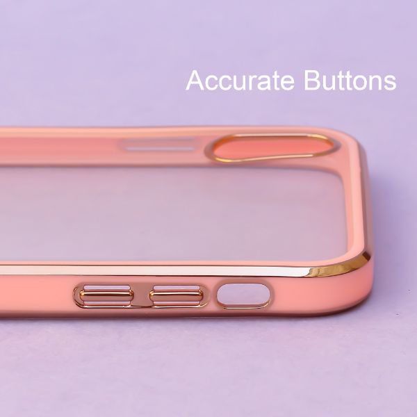 Rose Gold Electroplated Transparent Case for Apple iphone Xs max