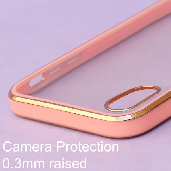 Rose Gold Electroplated Transparent Case for Apple iphone X/Xs