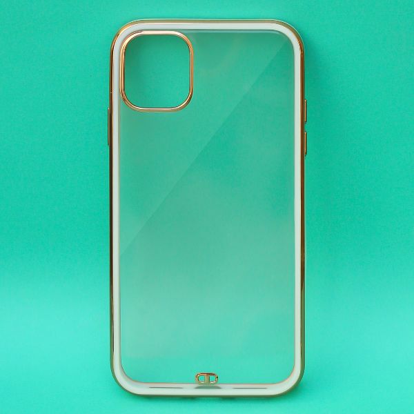 White Electroplated Transparent Case for Apple iphone 12 Pro Max
