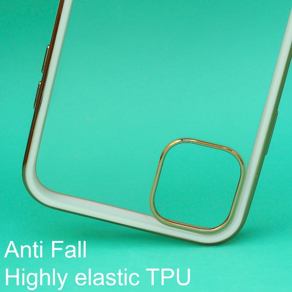 White Electroplated Transparent Case for Apple iphone 13 Pro Max