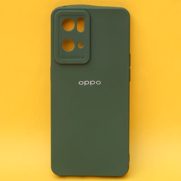 Dark Green Spazy Silicone Case for Oppo Reno 7