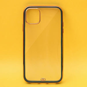 Dark Green Electroplated Transparent Case for Apple iphone 11