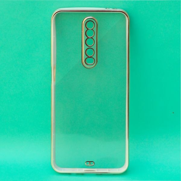 White Electroplated Transparent Case for Poco X2