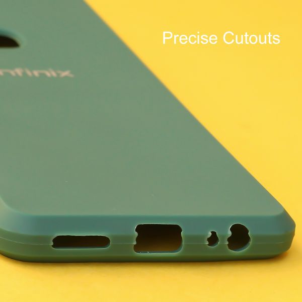 Dark Green Spazy Silicone Case for Infinix Hot 10