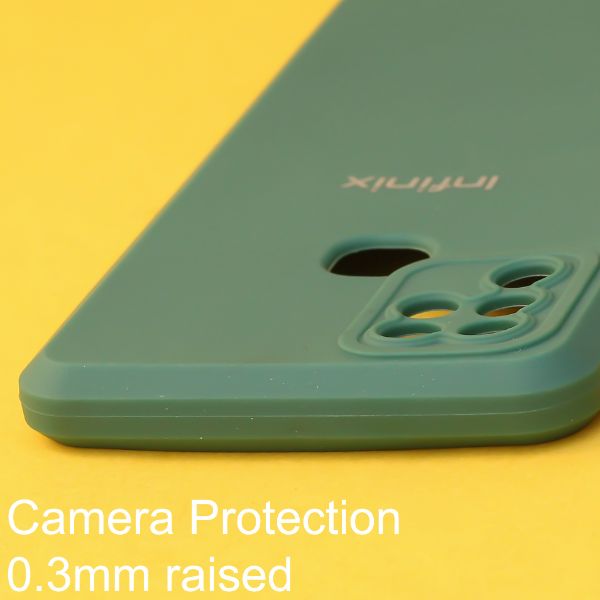 Dark Green Spazy Silicone Case for Infinix Hot 10