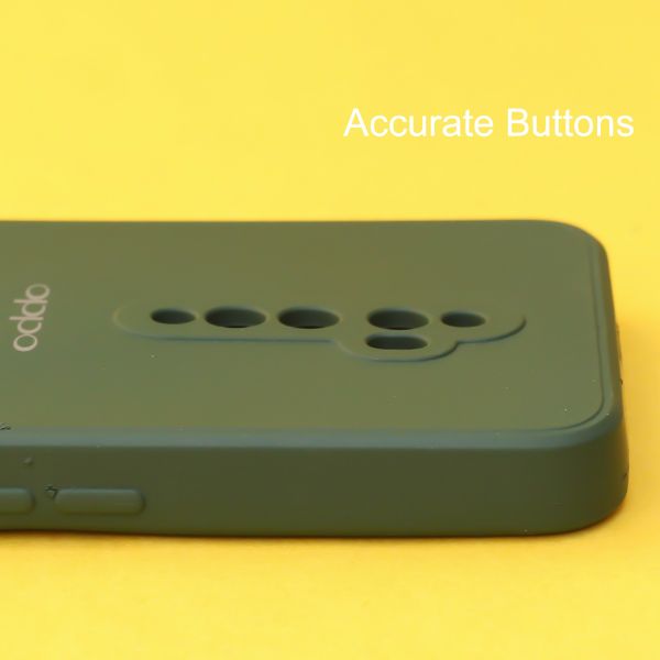 Dark Green Candy Silicone Case for Oppo Reno 2F