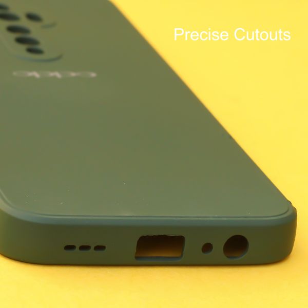 Dark Green Candy Silicone Case for Oppo Reno 2F